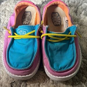 Hey Dude Kids' Pink and Blue Sneakers